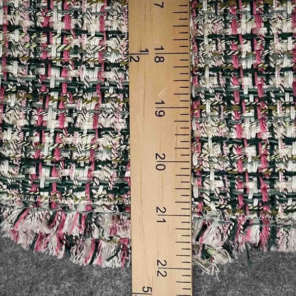 Womens Ann Taylor Pastel Tweed Cascade Fringe Double-Breasted Jacket Multi Sze 4 - Picture 6 of 6